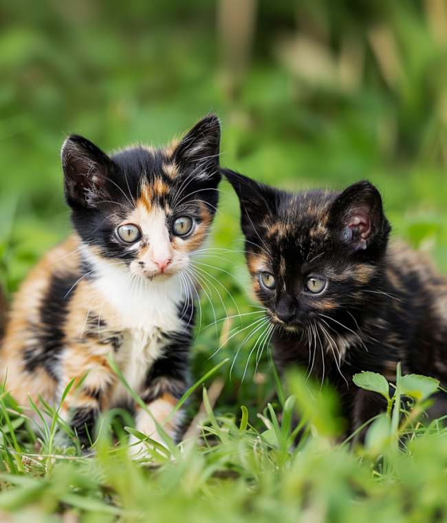 Calico- & Tortoiseshell-Katzen