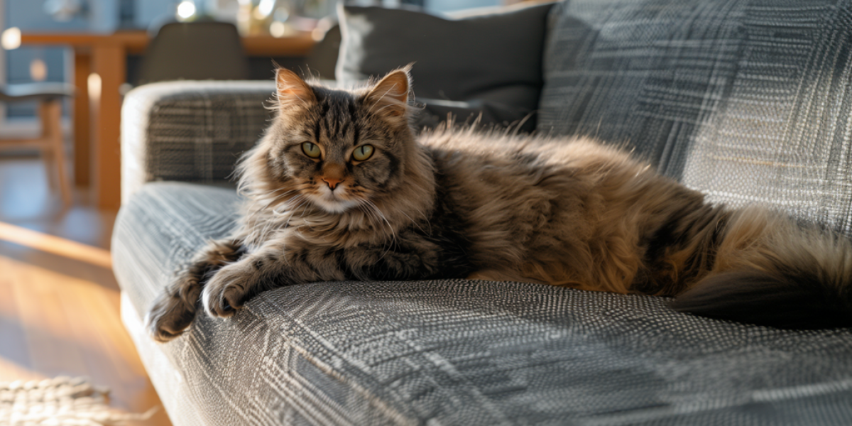 Katze auf Sofa